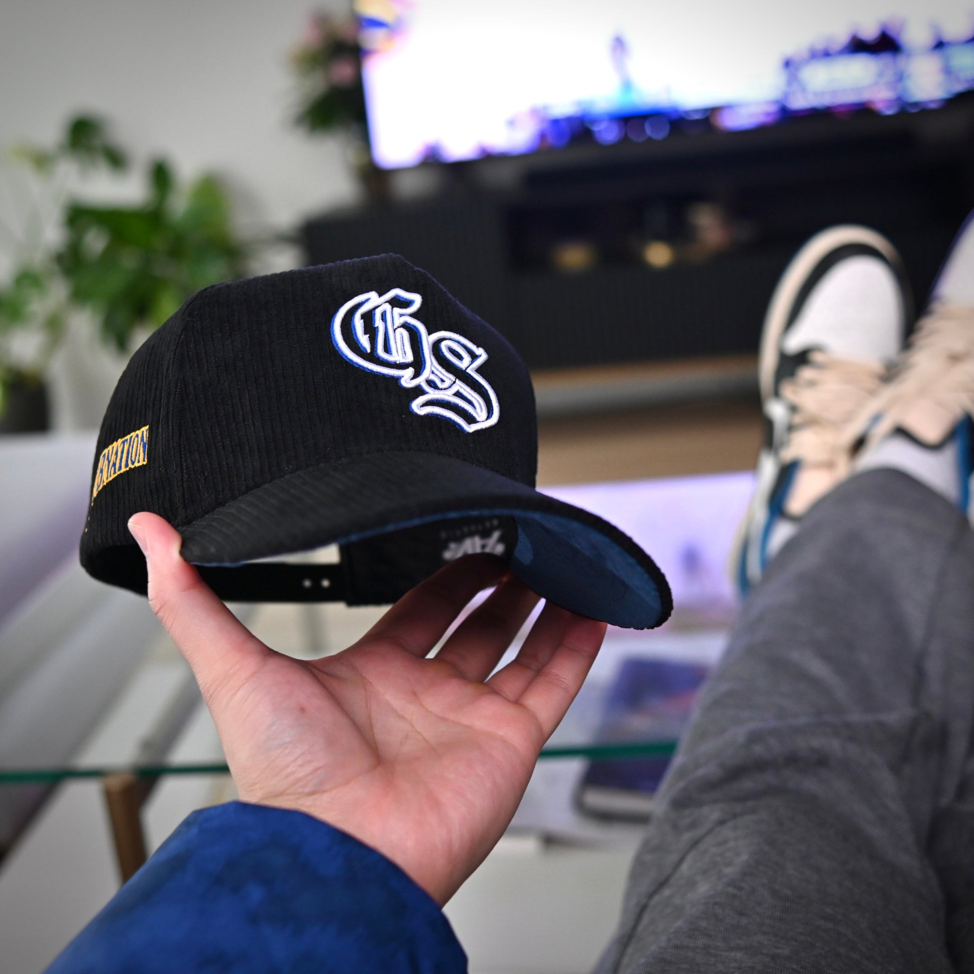 corduroy warriors hat
