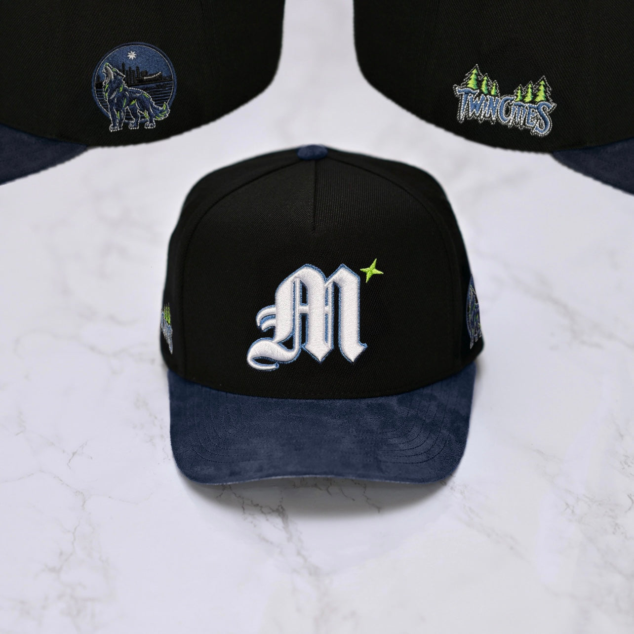 minnesota timberwolves minny t-wolves hat fitted snapback twin cities cap twolves 