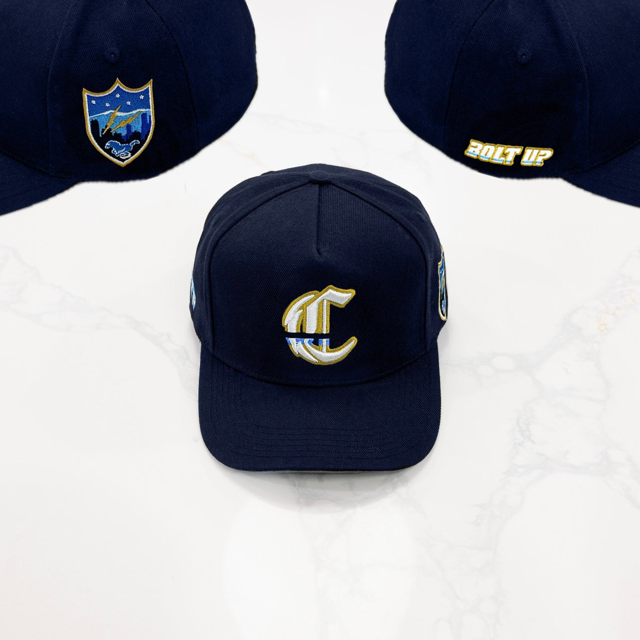 los angeles chargers bolt up san diego chargers superchargers hat fitted snapback