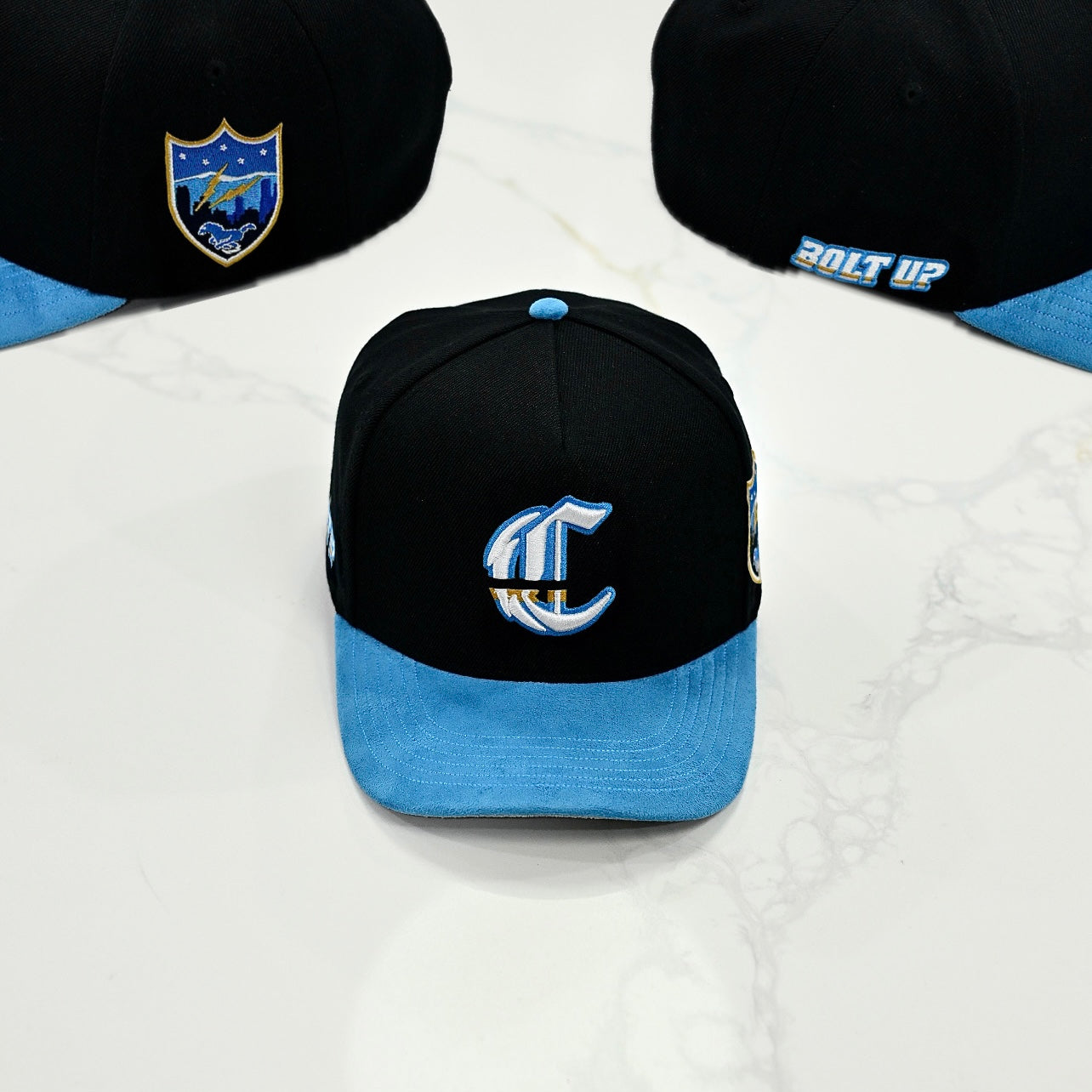 los angeles chargers bolt up san diego chargers superchargers hat fitted snapback