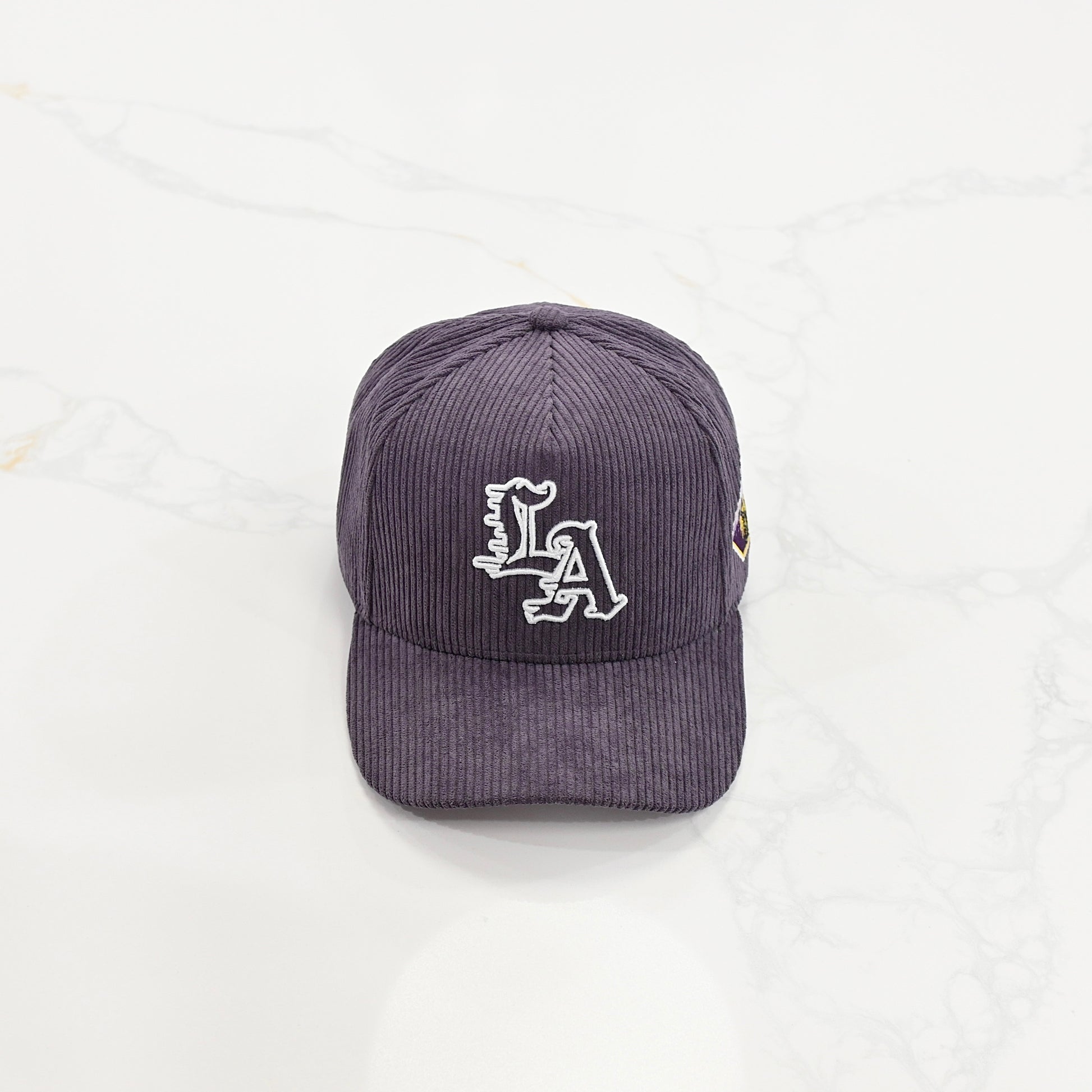 Corduroy Lakers Hat Front